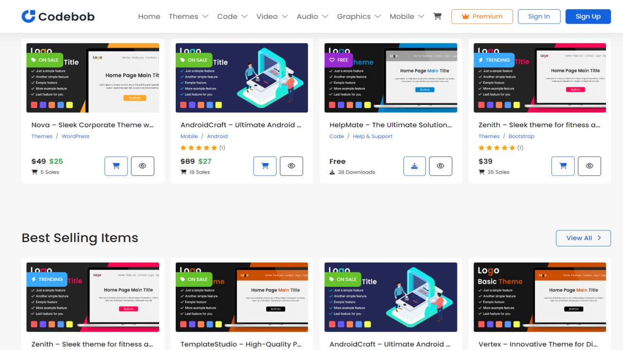Codebob - Single-Vendor Digital Marketplace (SAAS Ready) v1.2_x6J2x8