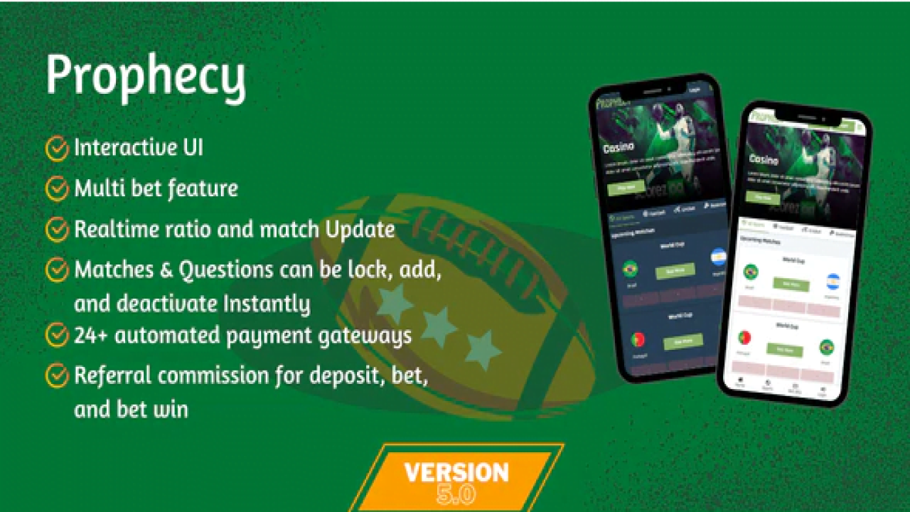 Prophecy – An Online Betting Platform Nulled Version | Not need licence | Fully Activated